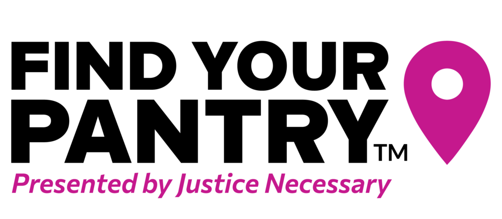 Find Your Pantry, Presented by Justice Necessary logo